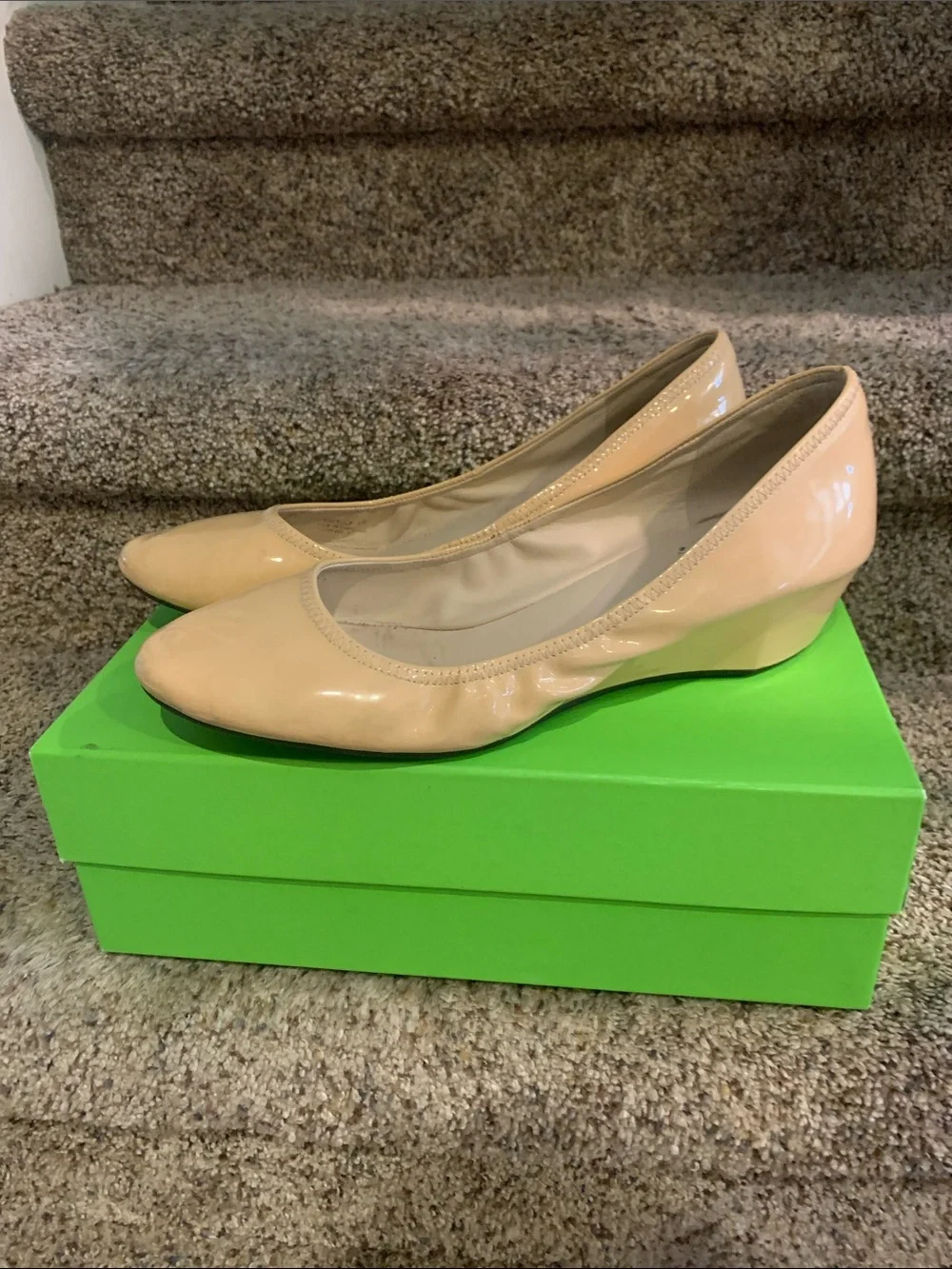 Cole Haan nude wedges